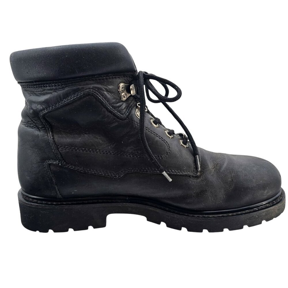 Harley-Davidson Mens 12 Wolverine Badlands 6 Inch Black Boots - Picture 2 of 16